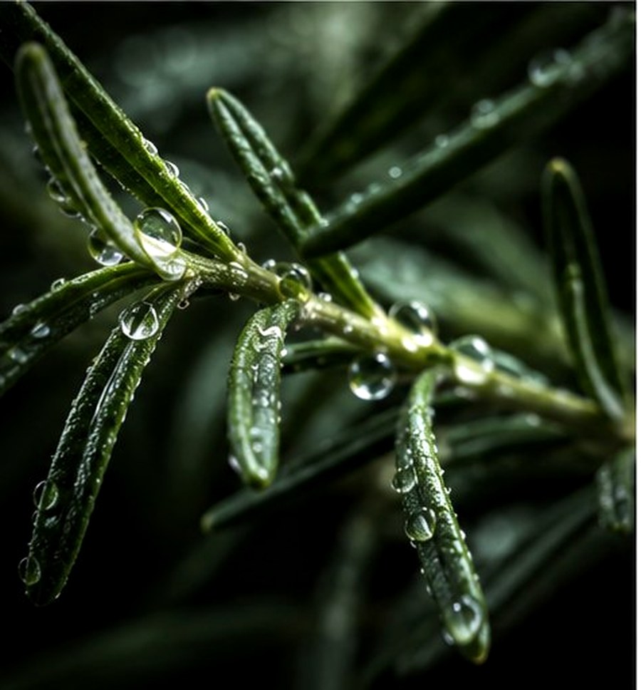 Rosemary — luxury botanical macro